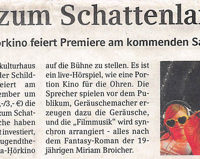 Presseartikel Brühler Schlossbote vom 15.12.2010