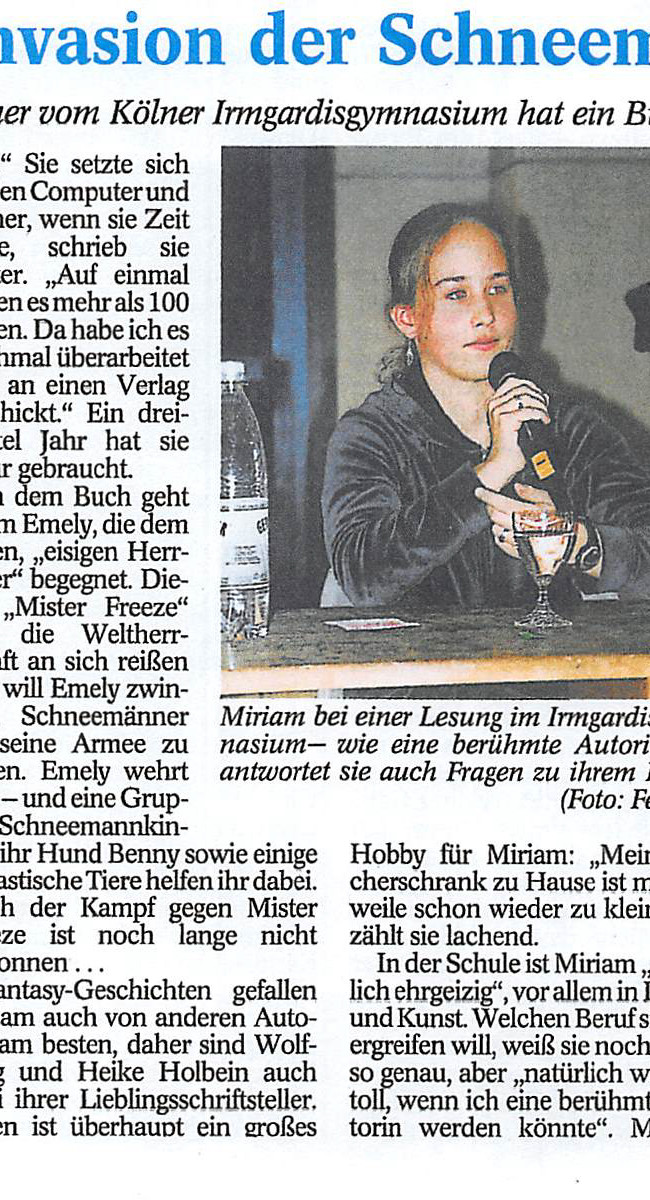 Presseartikel Kirchenzeitung des Erzbistums Köln vom 25.2.2005