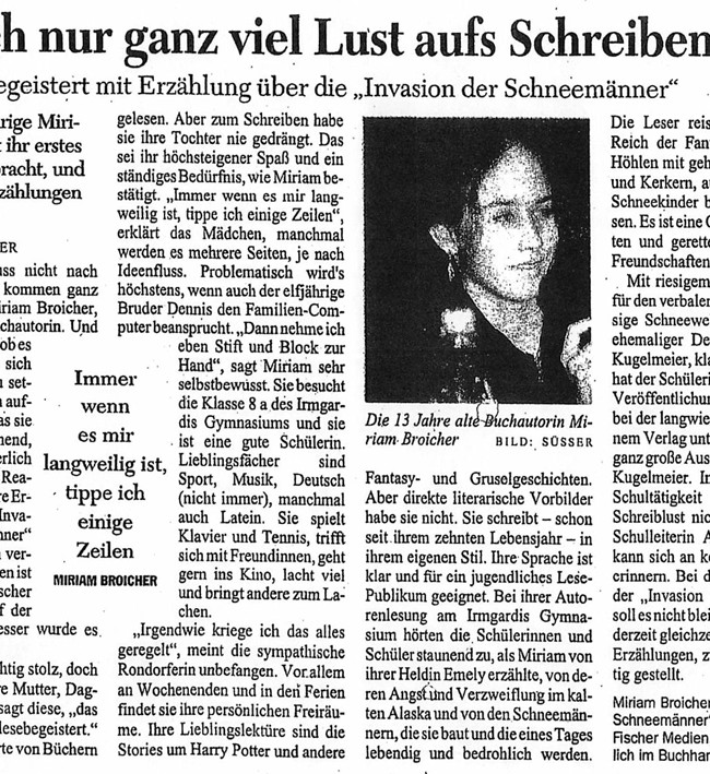 Presseartikel Kölner Stadtanzeiger vom 21.12.2004