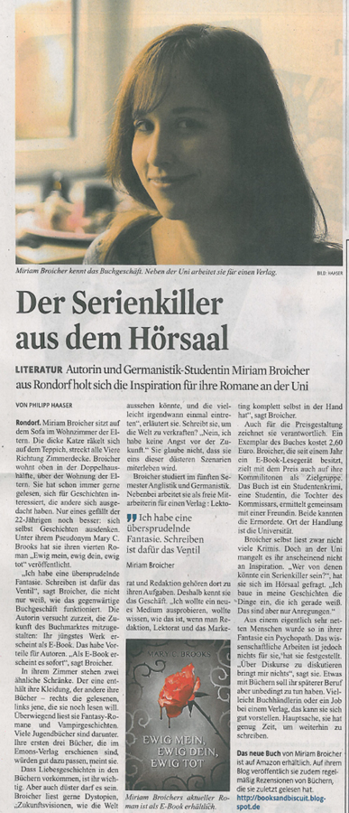 Presseartikel Kölner Stadtanzeiger vom 12.02.2013
