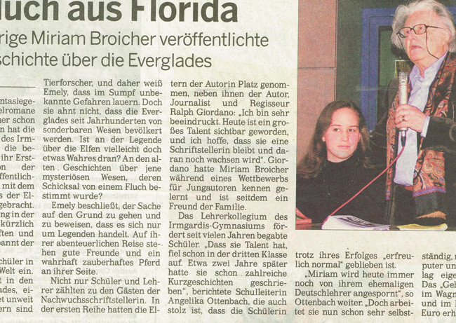 Presseartikel Kölnische Rundschau vom 8.3.2007